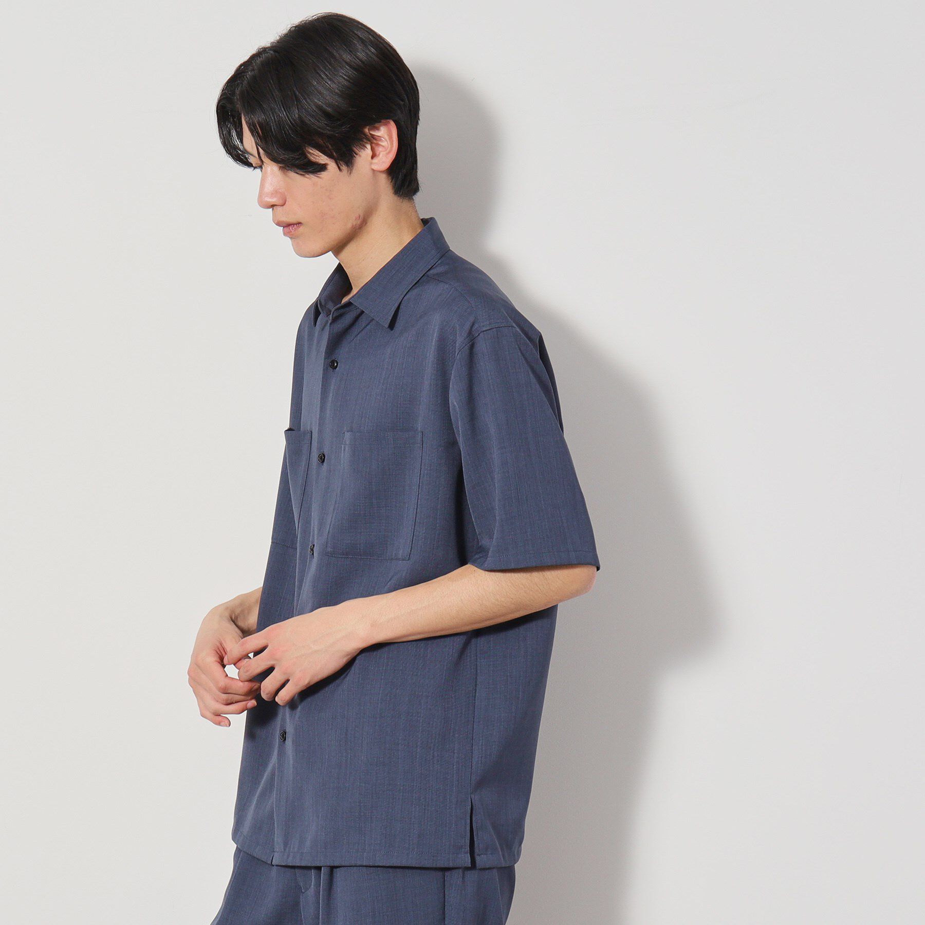 THE SHOP TK「ドライポリ 半袖シャツ　セットアップ可/吸水速乾/軽量/洗濯機OK」|シャツ・ブラウス|