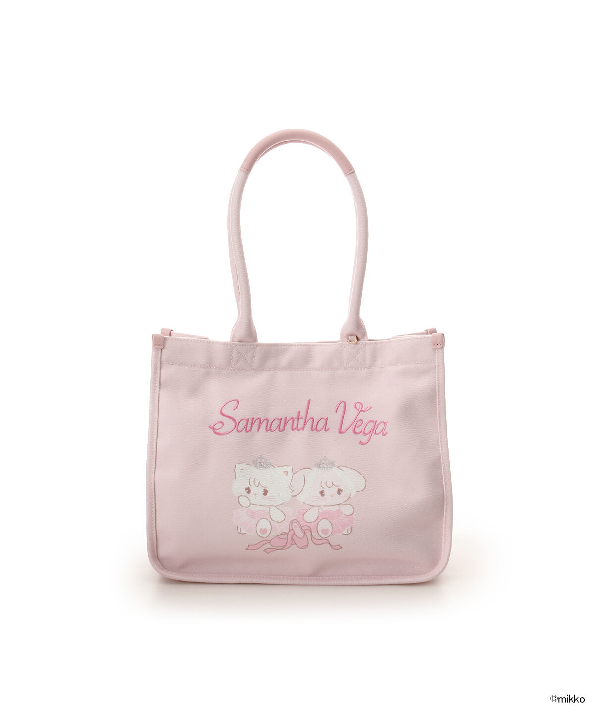 Samantha Vega「Lil ala mode&times;SAMANTHAVEGAコレクション キャンバストートバッグ」|トートバッグ|ピンク