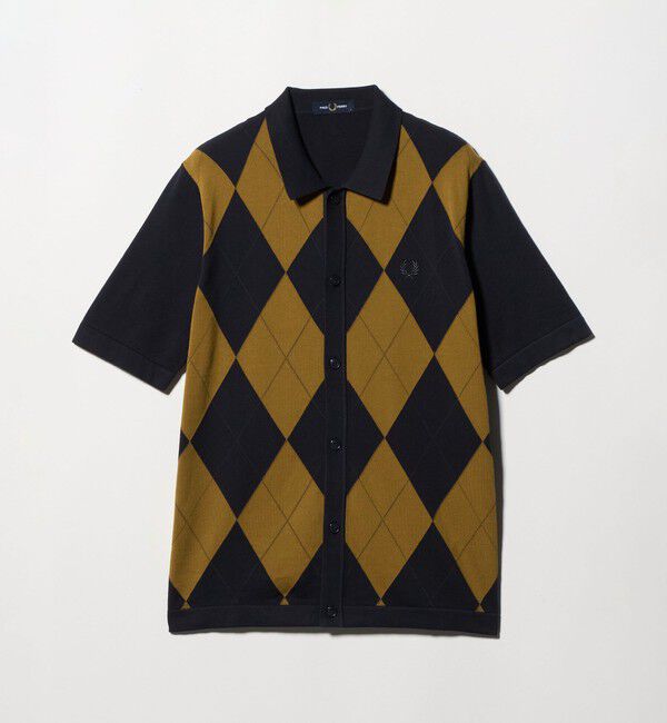 BEAUTY&YOUTH UNITED ARROWS「＜FRED PERRY＞アーガイル ニット シャツ」|ニット・セーター|NAVY