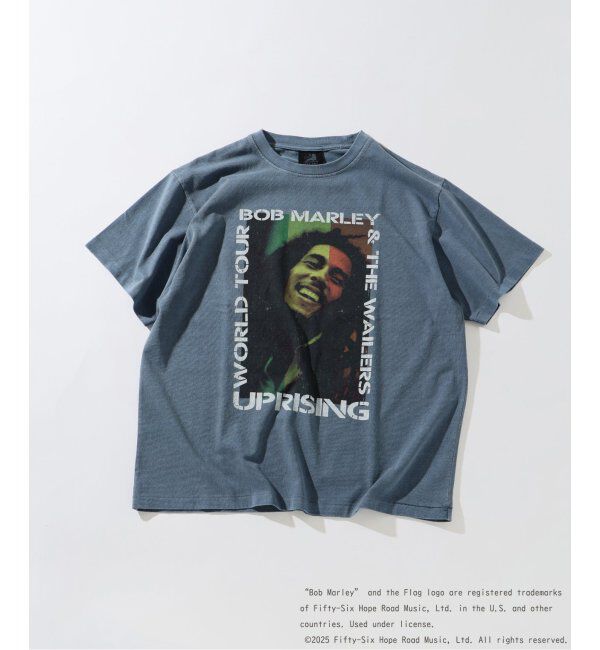 JOURNAL STANDARD relume「BOB MARLEY / ボブ・マーリー 別注 フェードプリントTシャツ」|Tシャツ・カットソー|ネイビー