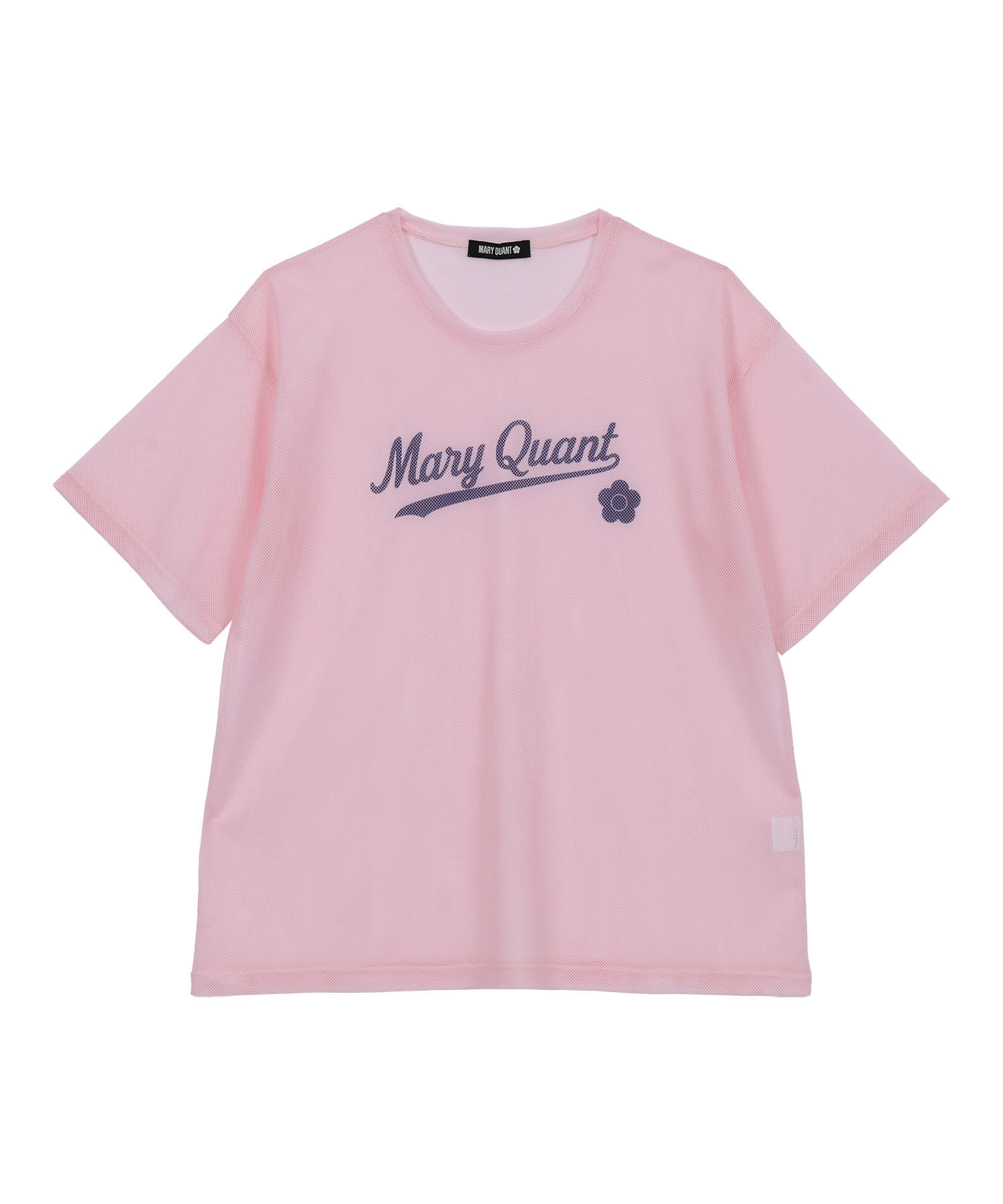 MARY QUANT「ベースボールロゴメッシュ Tシャツ」|Tシャツ・カットソー|ピンク