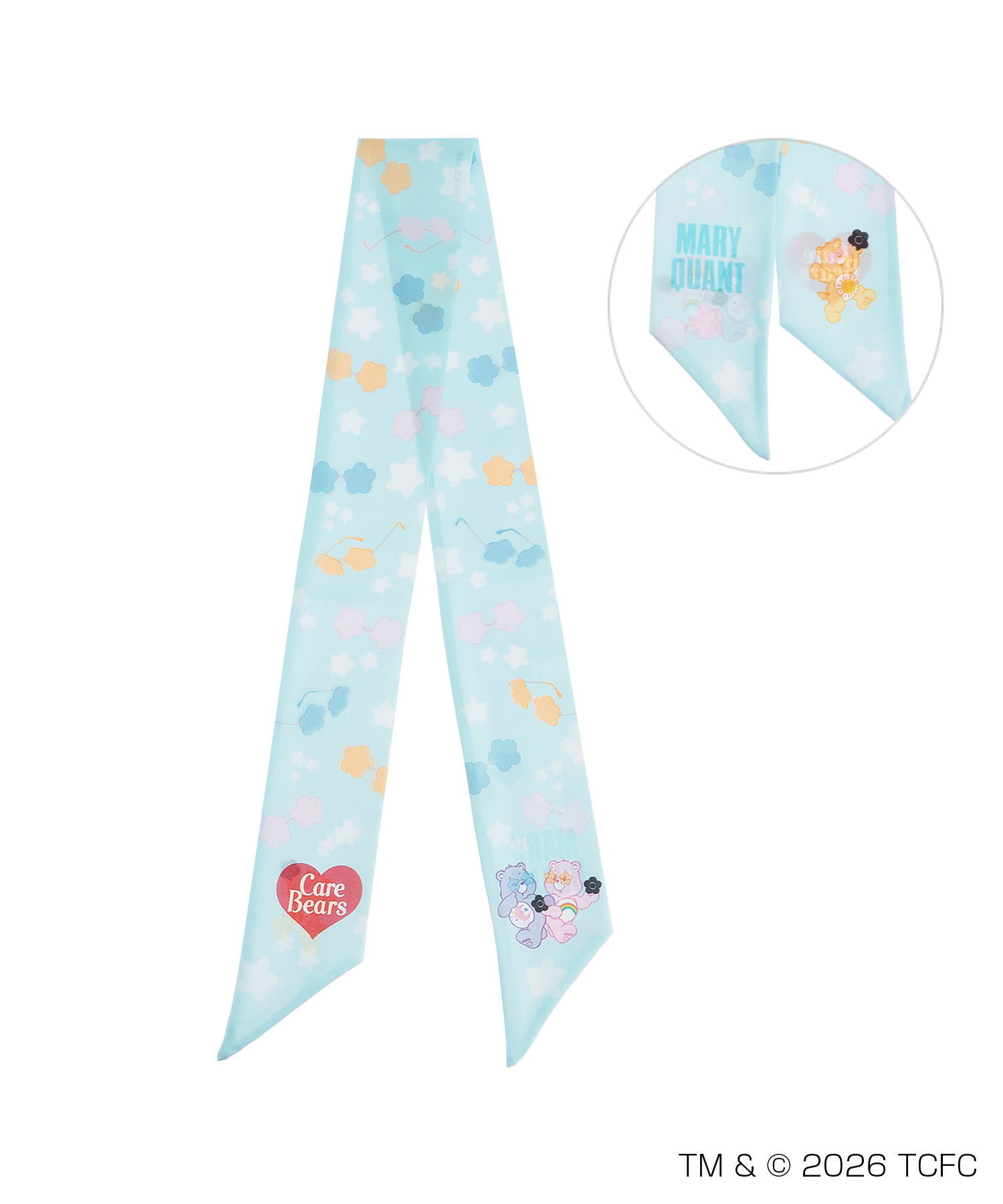 MARY QUANT「Care Bears(TM) リボンスカーフ」|バンダナ・スカーフ|ブルー