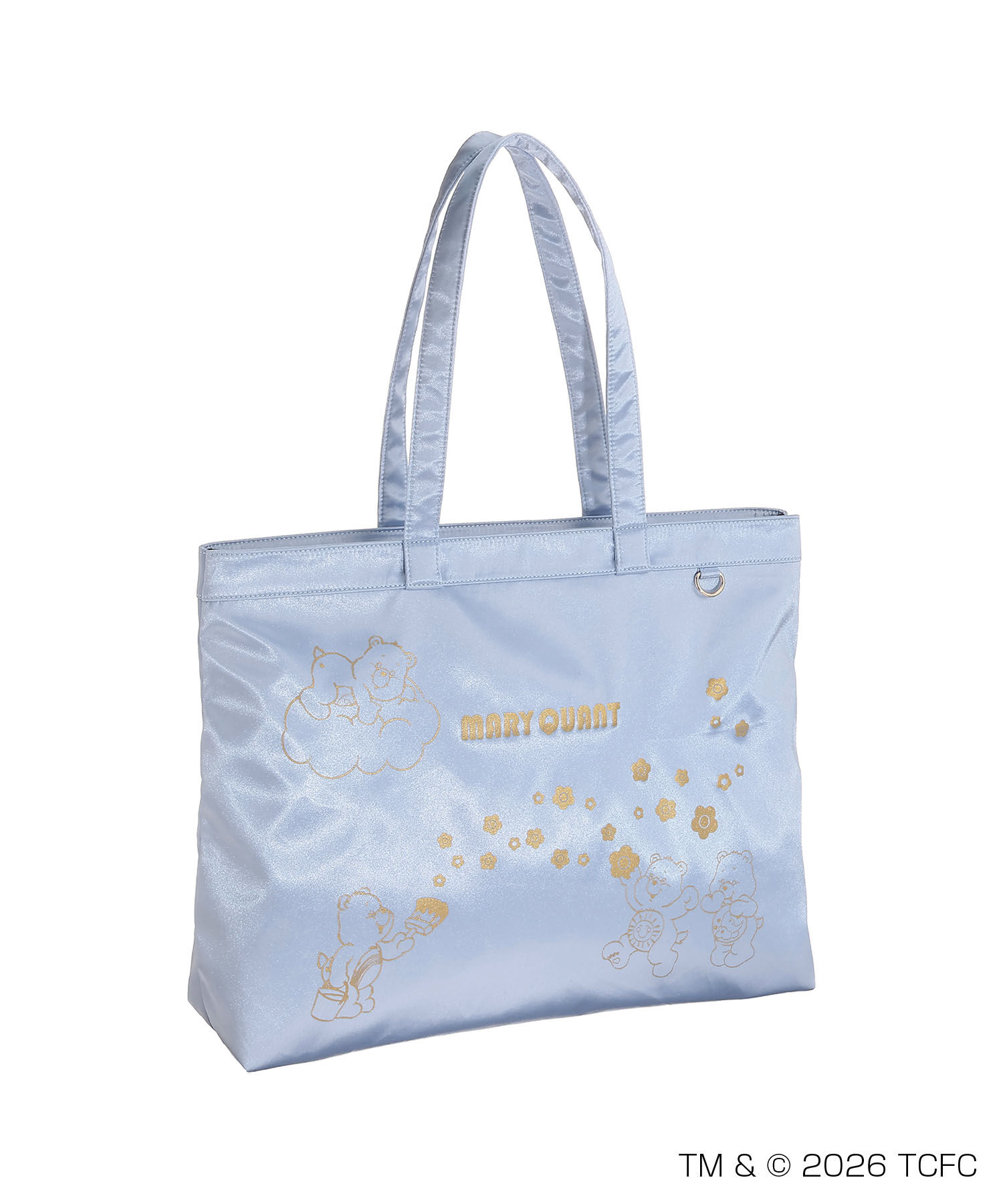 MARY QUANT「Care Bears(TM) ゴールドプリント トート」|トートバッグ|ブルー
