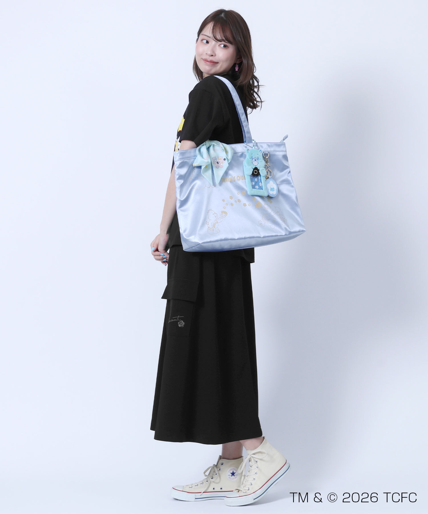 MARY QUANT「Care Bears(TM) ゴールドプリント トート」|トートバッグ|