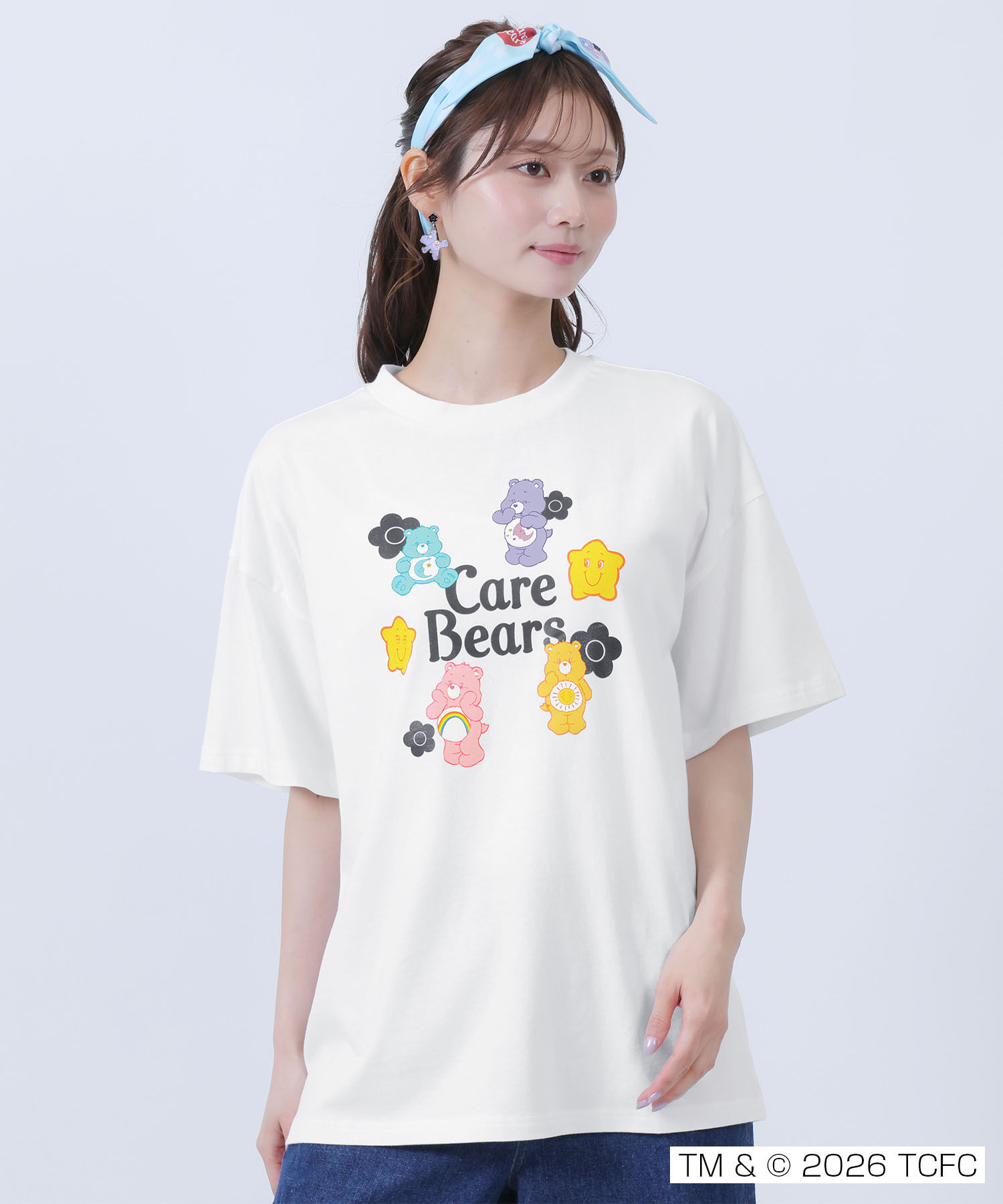 MARY QUANT「Care Bears(TM) ロゴビッグ Tシャツ」|Tシャツ・カットソー|ホワイト
