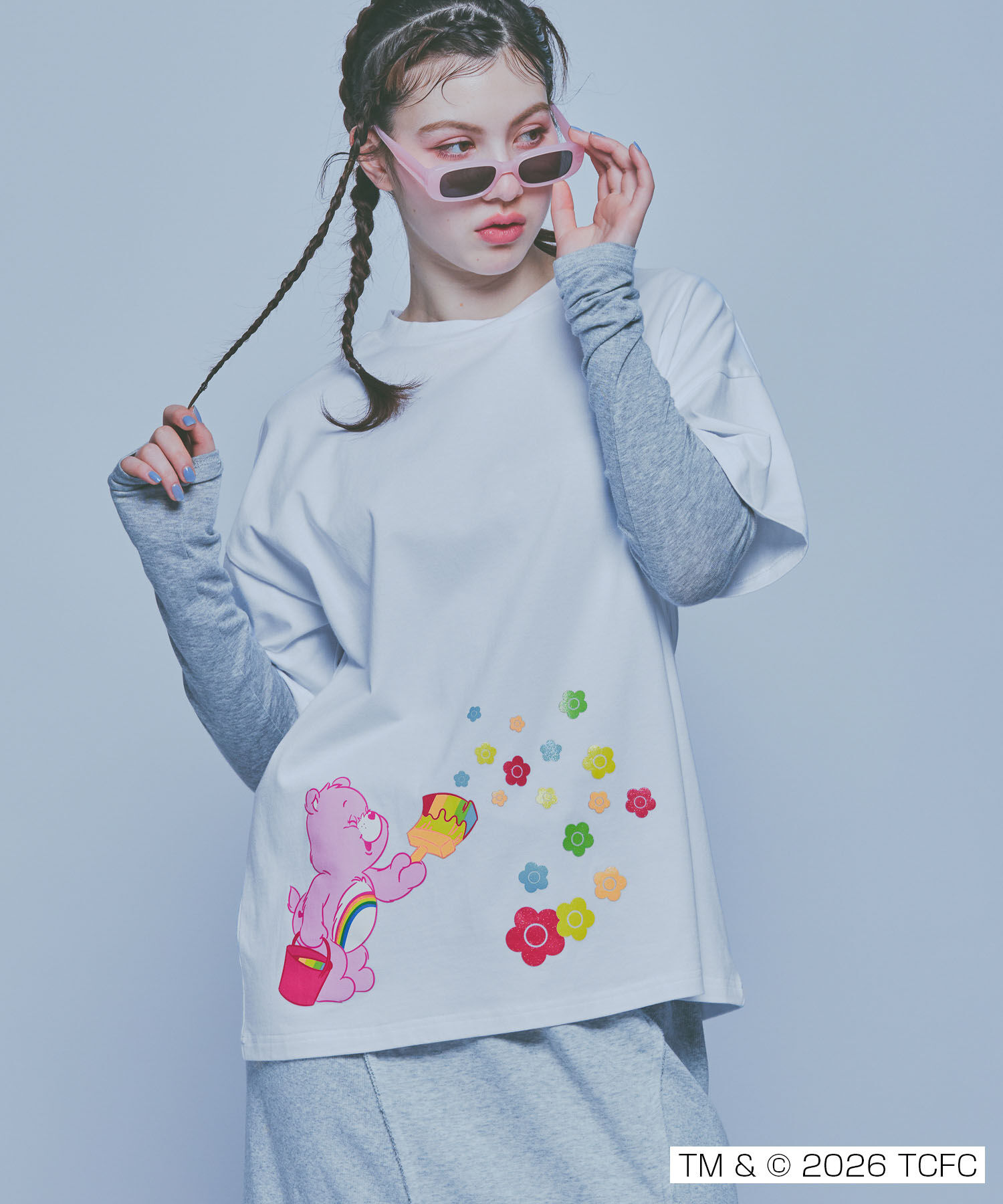 MARY QUANT「Care Bears(TM) ペイントビッグ Tシャツ」|Tシャツ・カットソー|ホワイト