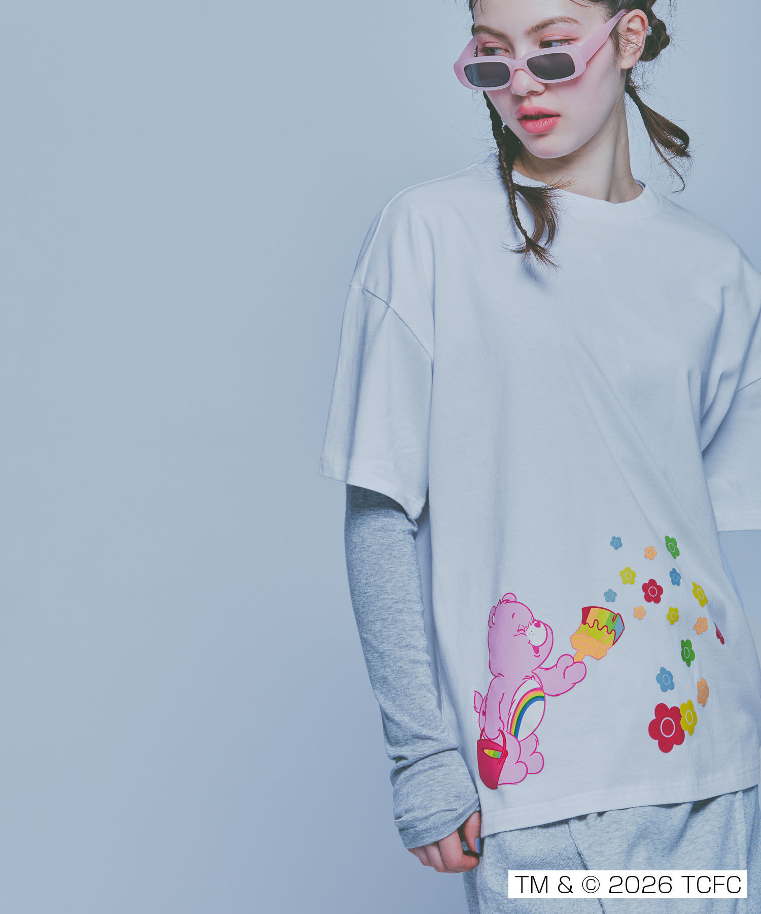 MARY QUANT「Care Bears(TM) ペイントビッグ Tシャツ」|Tシャツ・カットソー|