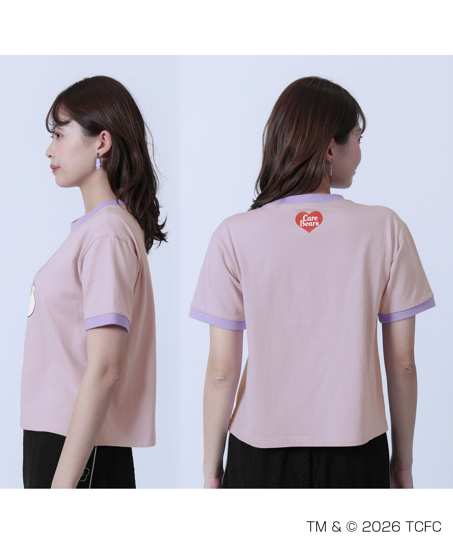 MARY QUANT「Care Bears(TM) リンガー Tシャツ」|Tシャツ・カットソー|