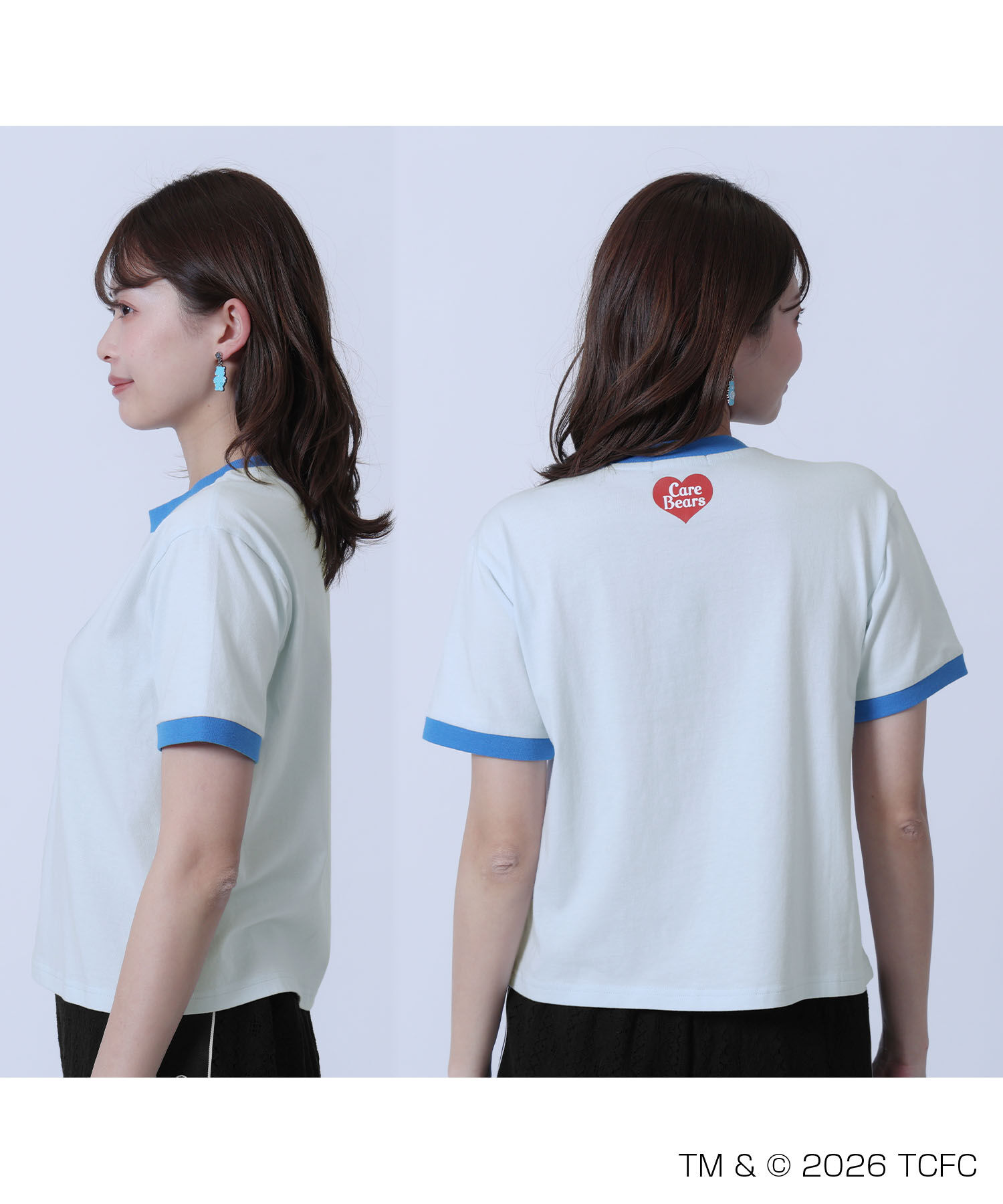MARY QUANT「Care Bears(TM) リンガー Tシャツ」|Tシャツ・カットソー|
