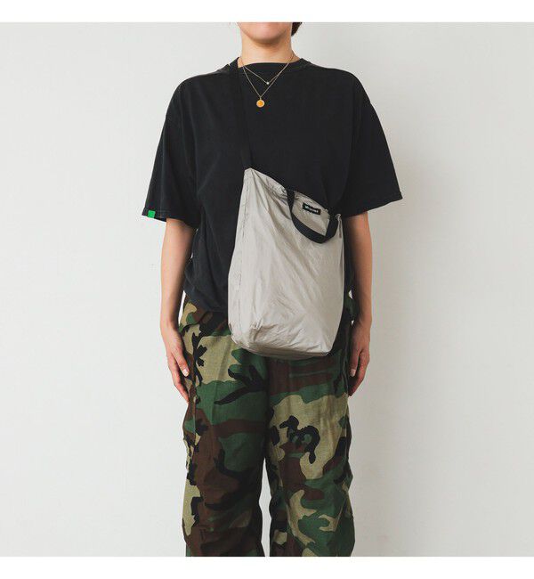 BEAMS「リップストップ ショルダートートバッグ M」|ポーチ|SAND_BEIGE