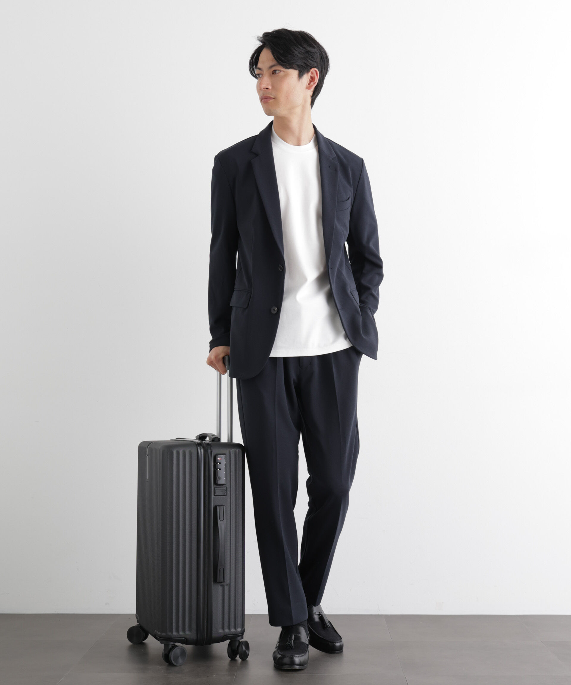 nano･universe「『Begin 5月号掲載 XLサイズ追加』｢Damerino Pack｣for Jet Setter ブークレージャージセットアップ」|スーツ|