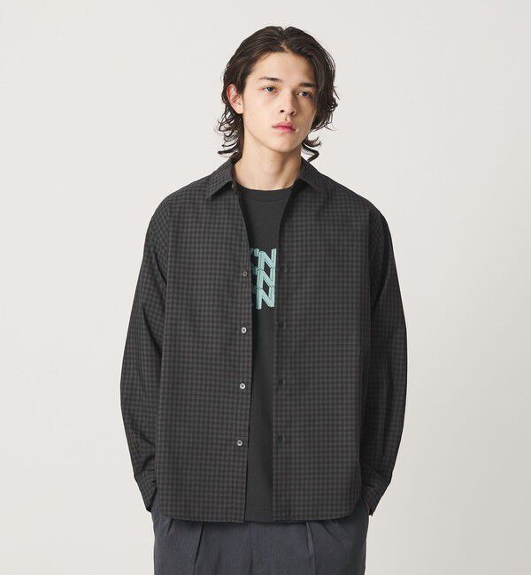 BEAUTY&YOUTH UNITED ARROWS「ギンガム チェック レギュラー シャツ GRANDE TAPERD型」|シャツ・ブラウス|BLACK
