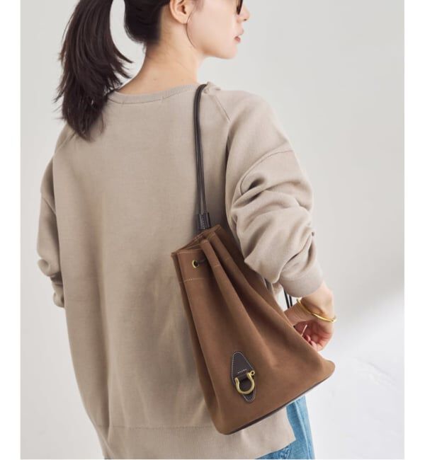 FRAMeWORK「《追加》BRICK/ブリック 別注ULTRA SUEDE FABRIC POOLBAG2」|その他|ブラウン