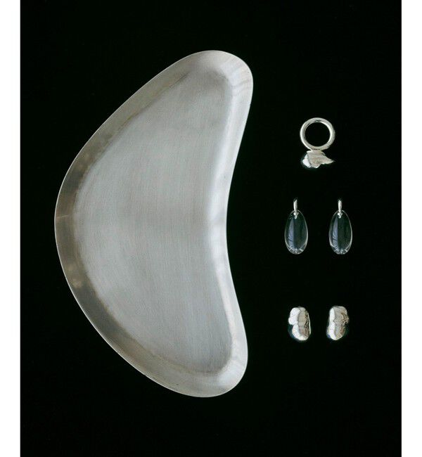 ADAM ET ROPE'「【EMOELLE】pearl shaped silver pierced earrings」|ピアス|