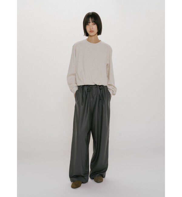 MIDIUMISOLID「MIDIUMISOLID for Ladies リラックスパンツ」|その他|チャコールグレー