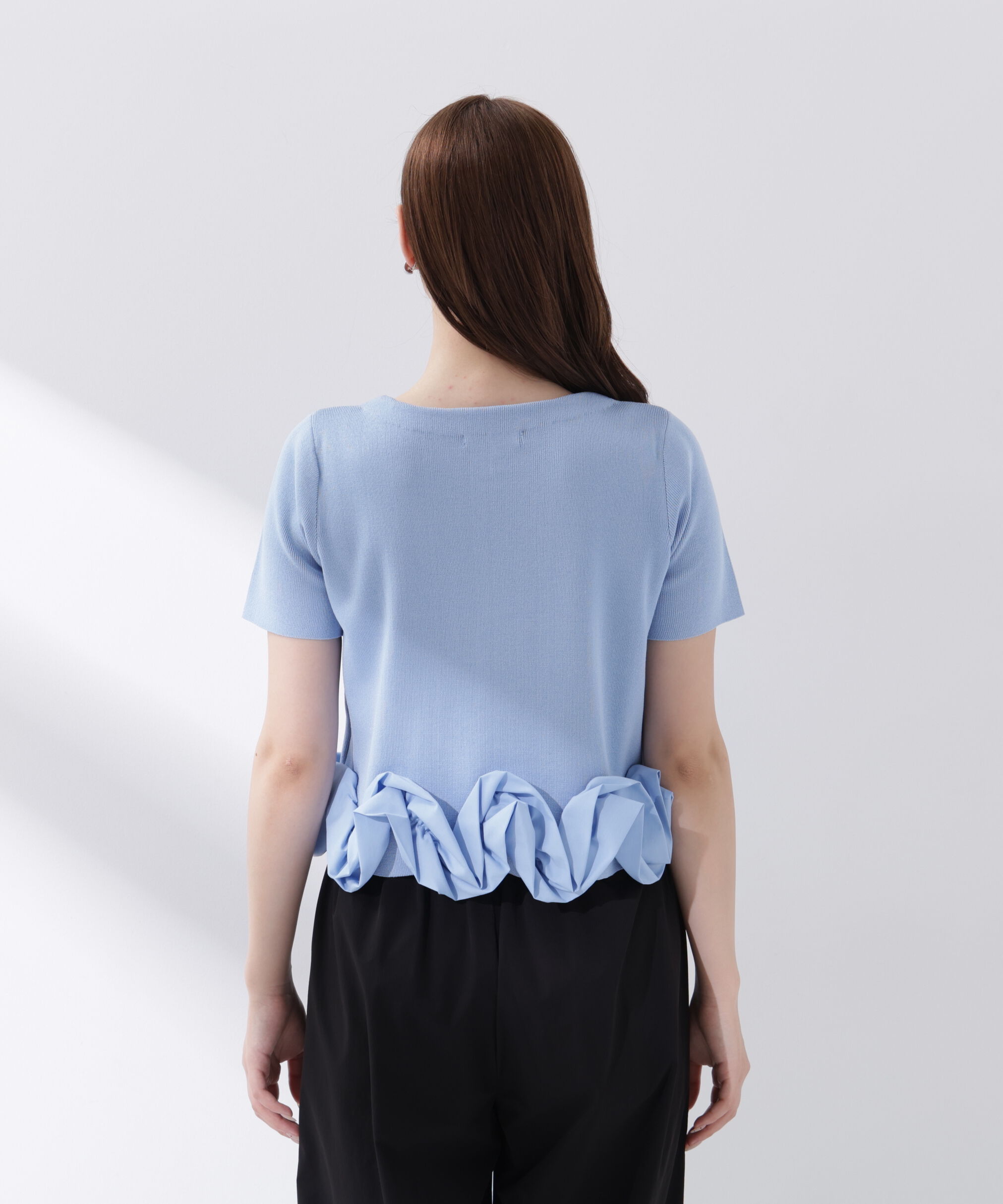 PROPORTION BODY DRESSING「〈a/mie〉半袖ホイップヘムカーディガン」|カーディガン|