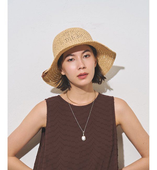 Hoaw.「【Hoaw.】クロシェHAT」|ハット|ベージュ