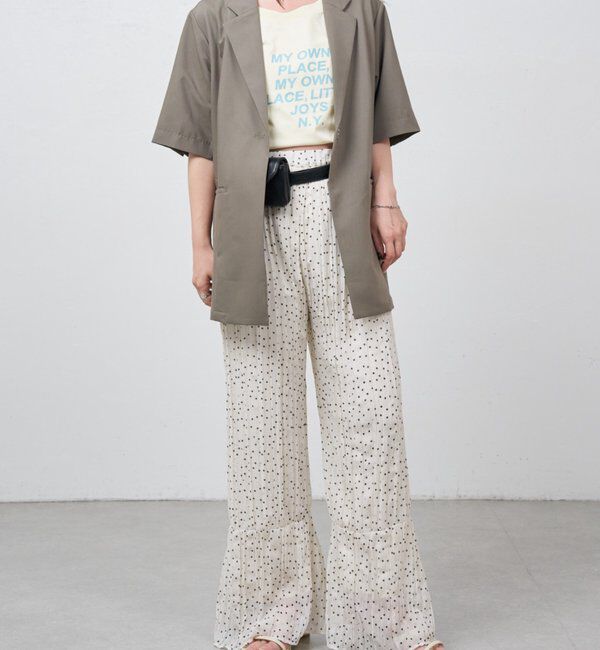  「B ドットワッシャープリーツパンツ」|その他|