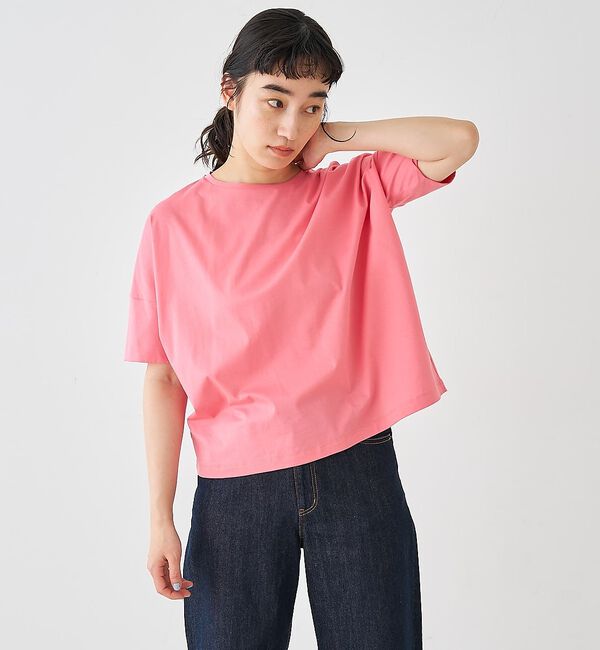 collex「【接触冷感・UVカット】コンパクトクールTシャツ」|Tシャツ・カットソー|ピンク