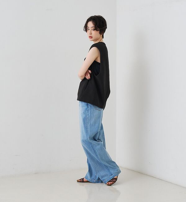 Rouge vif「【セットアップ対応】麻調ダブルクロスベスト/ジレ【予約】」|ベスト・ジレ|
