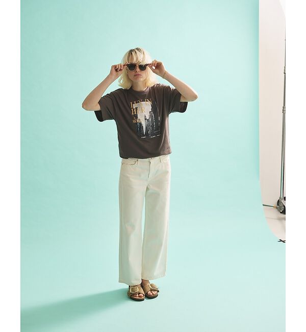 Rouge vif「コットンフォト&ロゴTシャツ/半袖【予約】」|Tシャツ・カットソー|
