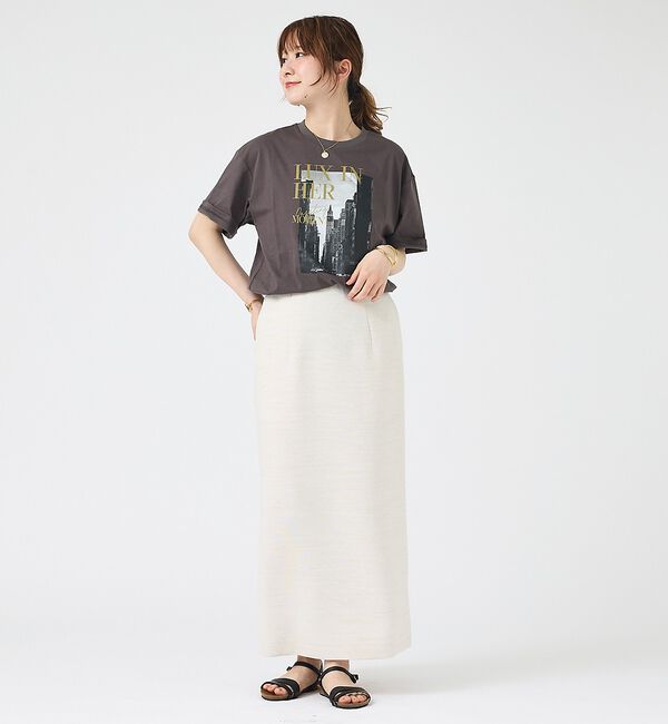 Rouge vif「コットンフォト&ロゴTシャツ/半袖【予約】」|Tシャツ・カットソー|