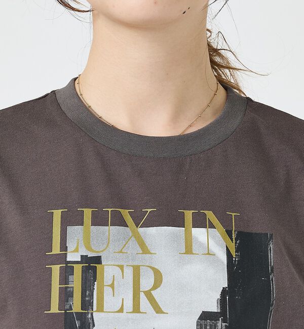 Rouge vif「コットンフォト&ロゴTシャツ/半袖【予約】」|Tシャツ・カットソー|