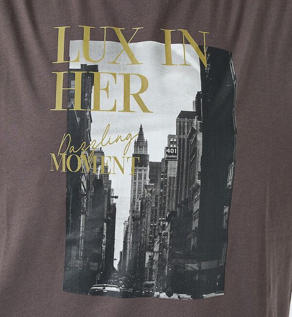 Rouge vif「コットンフォト&ロゴTシャツ/半袖【予約】」|Tシャツ・カットソー|