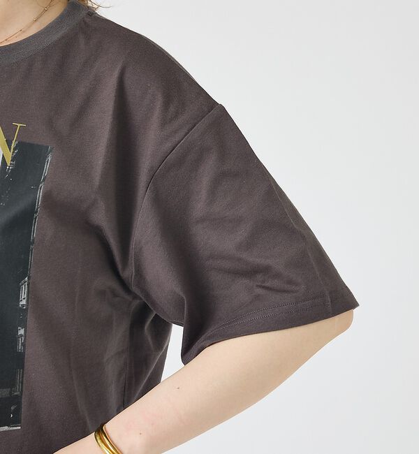 Rouge vif「コットンフォト&ロゴTシャツ/半袖【予約】」|Tシャツ・カットソー|