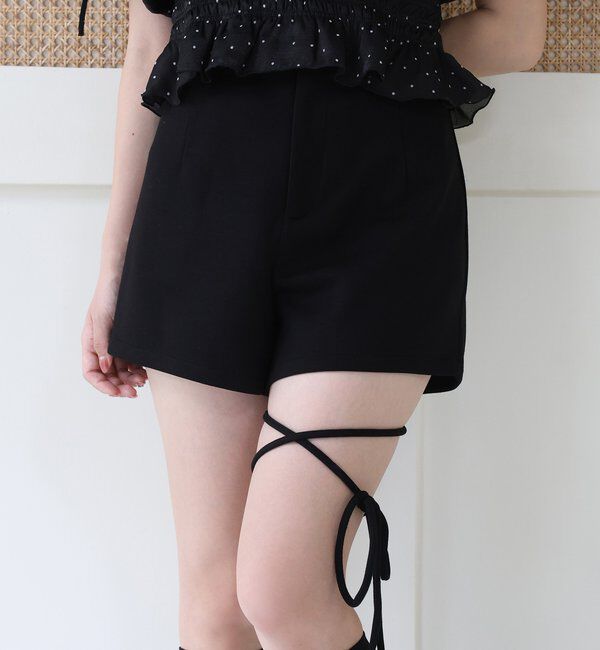  「リボン付きショートパンツ」|その他|ブラック