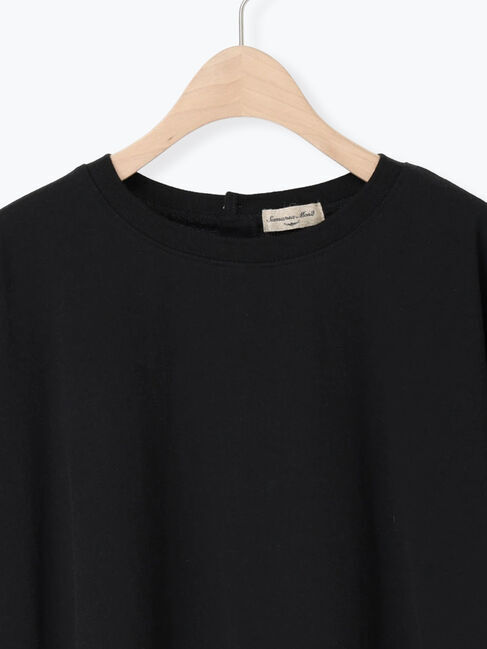 Samansa Mos2「◇カットクレープ裾タックチュニック」|Tシャツ・カットソー|