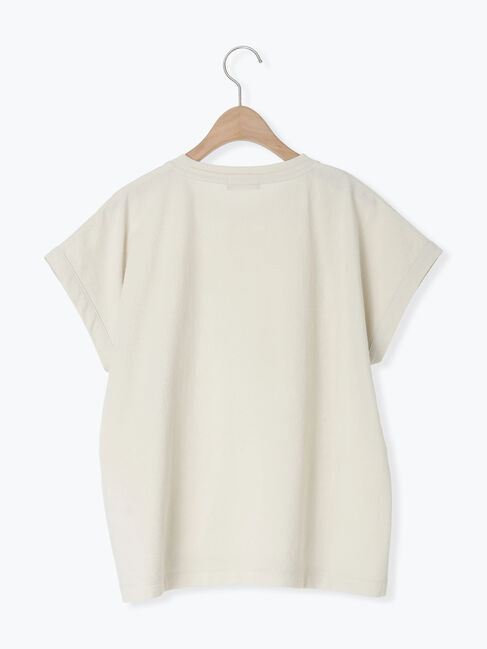 Samansa Mos2「◇カットクレープワイドTシャツ」|Tシャツ・カットソー|