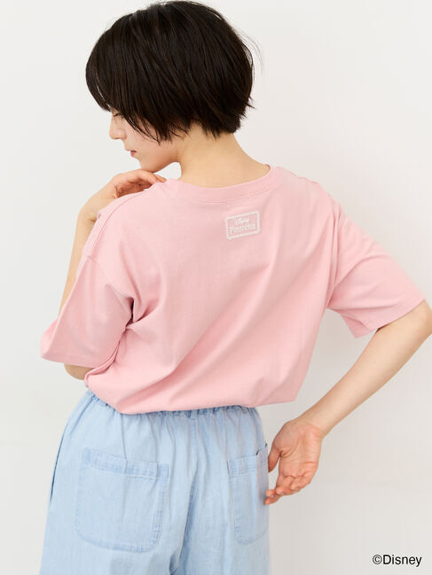 Samansa Mos2「【Disney】ピノキオ/フィガロ刺繍Tシャツ」|Tシャツ・カットソー|