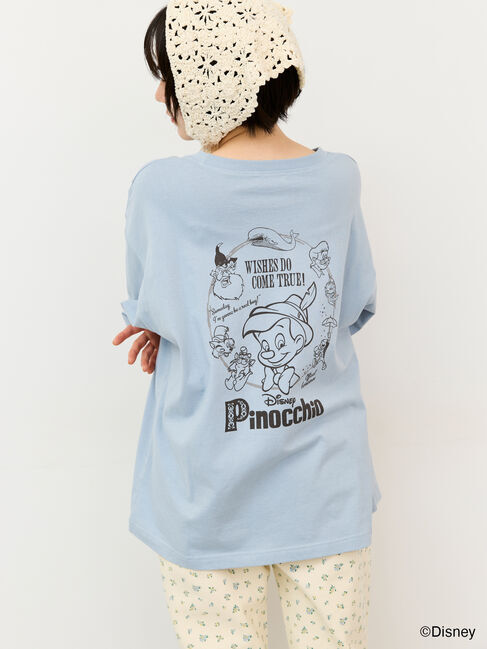 Samansa Mos2「【Disney】ピノキオ/バックプリントTシャツ」|Tシャツ・カットソー|