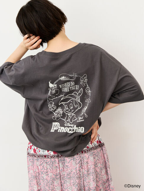 Samansa Mos2「【Disney】ピノキオ/バックプリントTシャツ」|Tシャツ・カットソー|