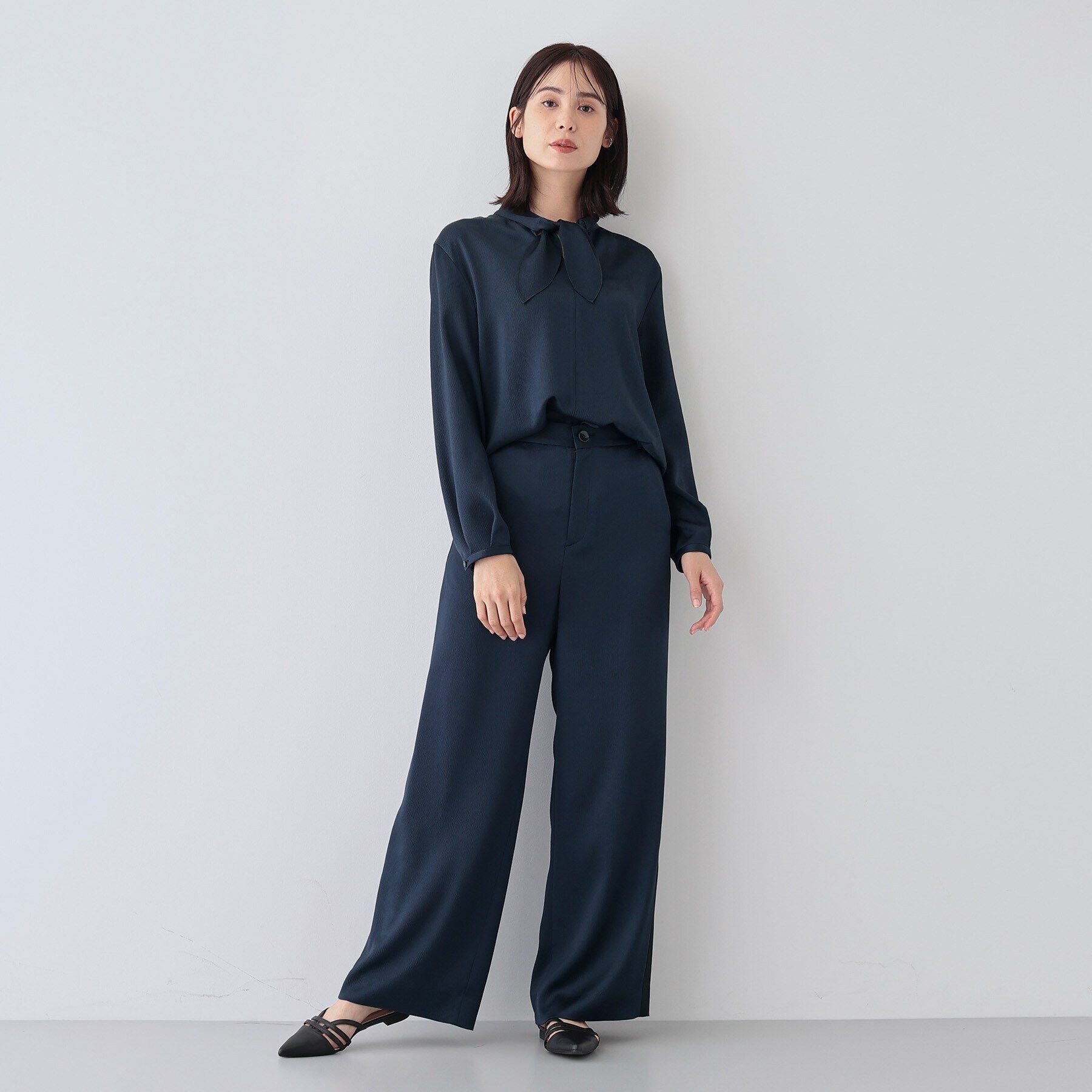 INDIVI「【日本製／SETUP可能】スカーフデザインブラウス」|シャツ・ブラウス|