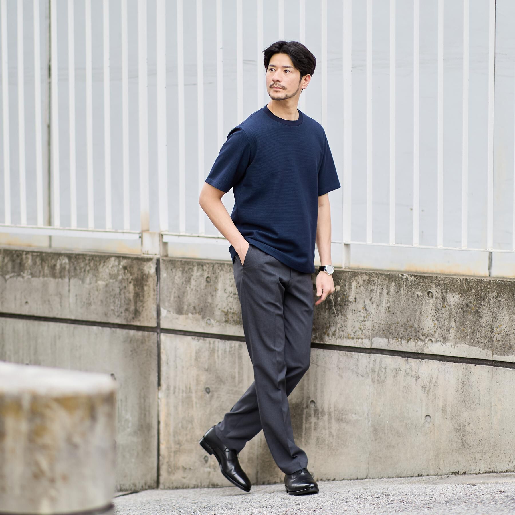 TAKEO KIKUCHI「【抗菌防臭】メランジ クルーネック プルオーバー」|Tシャツ・カットソー|