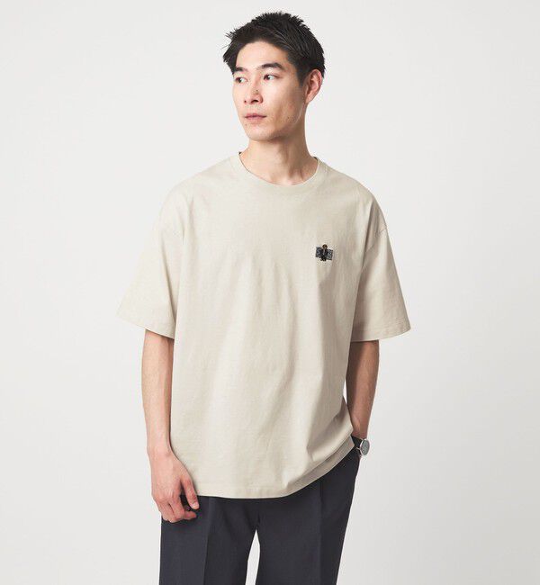 UNITED ARROWS green label relaxing「【別注】＜ROSTER BEAR＞GLR 刺しゅう ロゴ 半袖 Tシャツ」|Tシャツ・カットソー|NATURAL