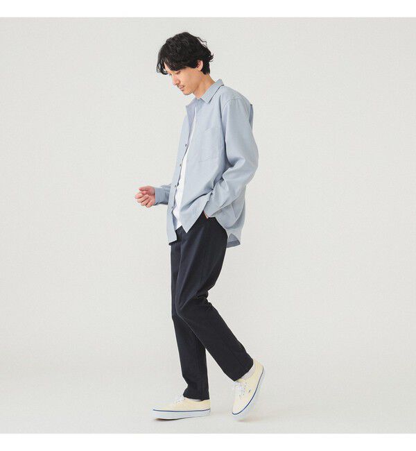 BEAMS「BEAMS｜ストレッチテーパードチノ｜チノパン｜スリムフィット｜ロングセラー 定番｜ビジカジ 休日スタイル」|チノ|