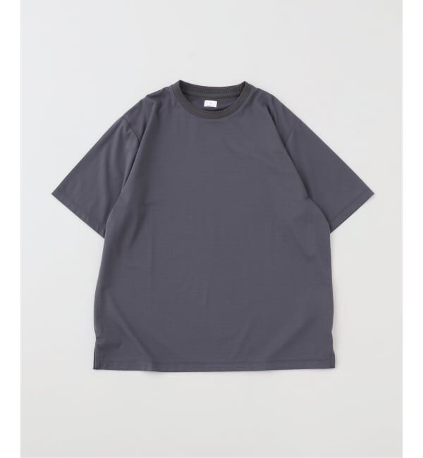 EDIFICE「E. SILK MIX JQ NECK Tシャツ」|Tシャツ・カットソー|グレー