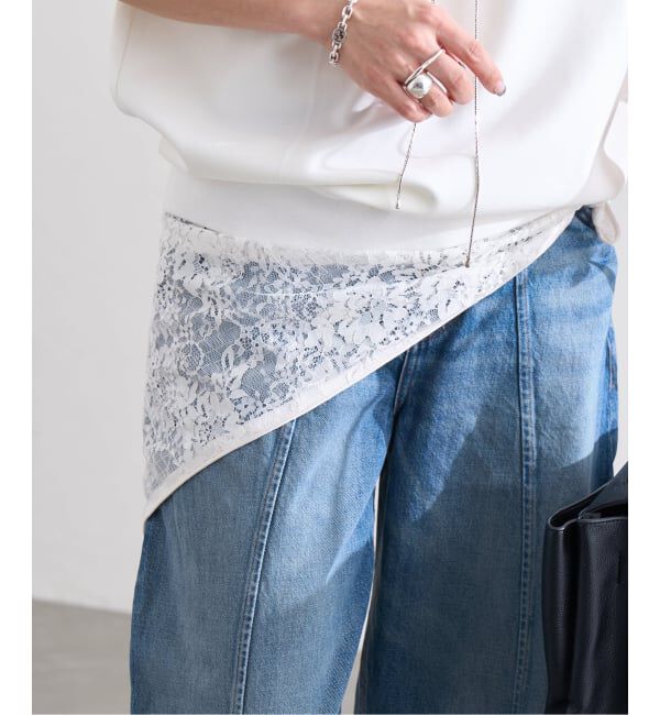 JOURNAL STANDARD「《追加予約2》【LAYAS/レイヤーズ】 LACE TRIANGLE SCARF」|バンダナ・スカーフ|