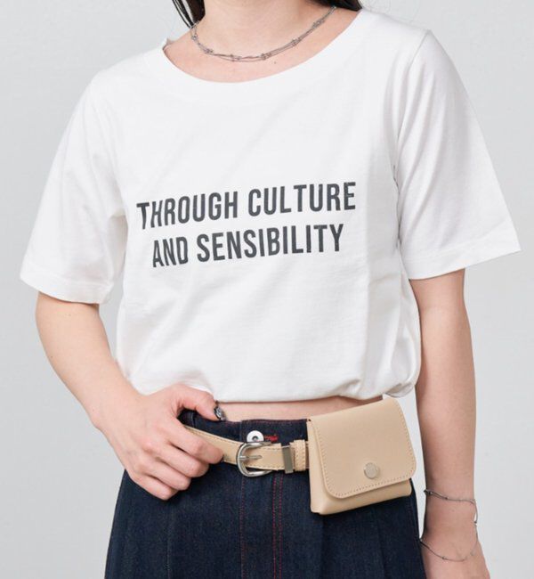  「B メッセージゴシックロゴTEE」|その他|ホワイト