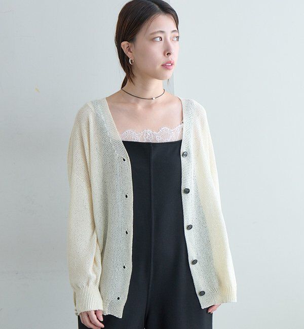  「【新色登場】ペーパーヤーンカーディガン」|カーディガン|