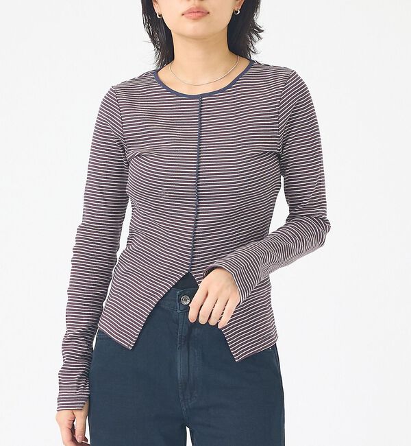 Rouge vif「【Robert P.Miller / ロバートピーミラー】Prib Slit P」|Tシャツ・カットソー|ブラウン