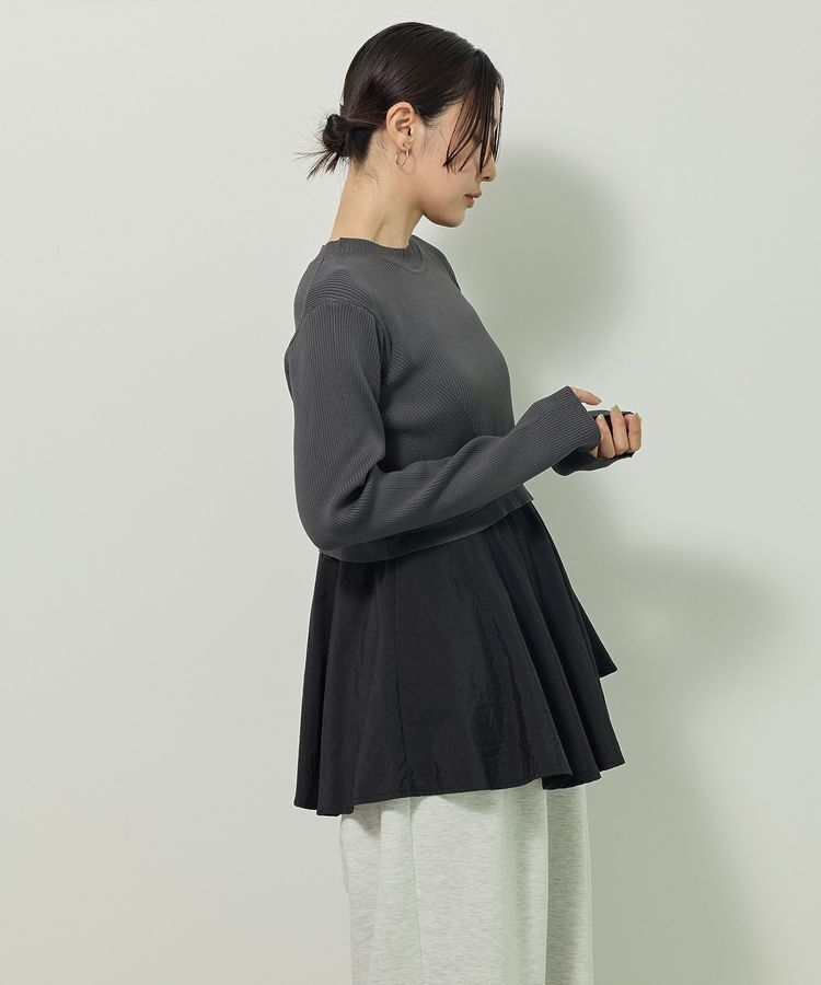 Green Parks「・ELENCARE DUE ハイブリットハイネックニット」|ニット・セーター|