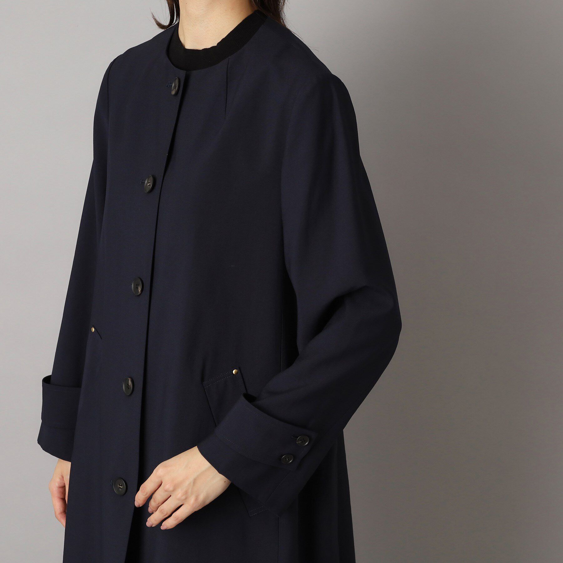 DRESSTERIOR「【セレモニー対応】ノーカラーコート」|ノーカラーコート|