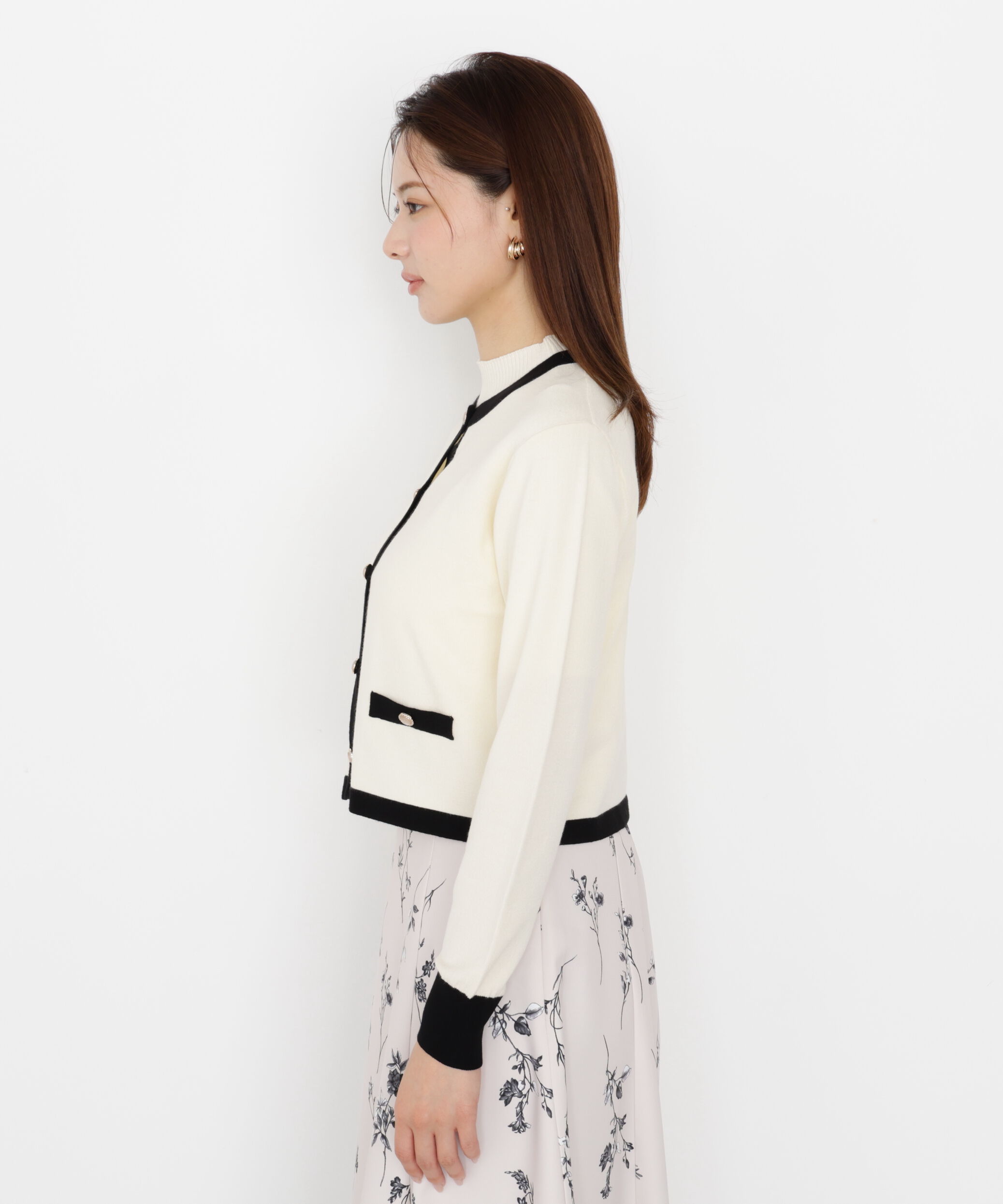 PROPORTION BODY DRESSING「＜ハンドウォッシャブル＞ニュアンス釦ニットアンサンブル 25AW」|ニット・セーター|