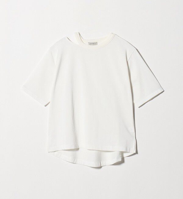 UNITED ARROWS green label relaxing「デコルテスリット Tシャツ 吸水速乾」|Tシャツ・カットソー|OFF WHITE