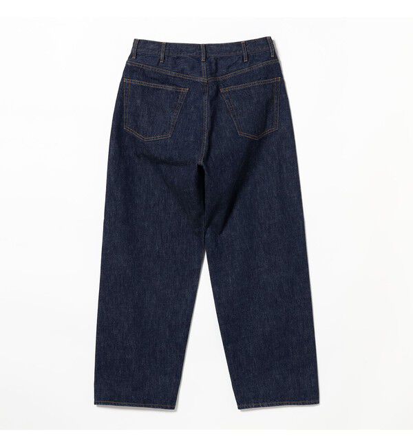 BEAMS「BEAMS｜Wide Denim Pants｜5ポケット ヴィンテージディテール｜スピンドル仕様 ベルトレス」|デニム|