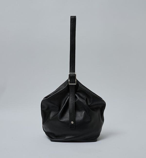 ABAHOUSE「【UNISEX】UNCONSTRUCTED SHEEP ONE HAND BAG」|ハンドバッグ|ブラック